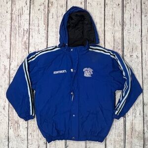 Kentucky Wildcats Vintage Starter Zip Up 1990s Blue Hooded Jacket